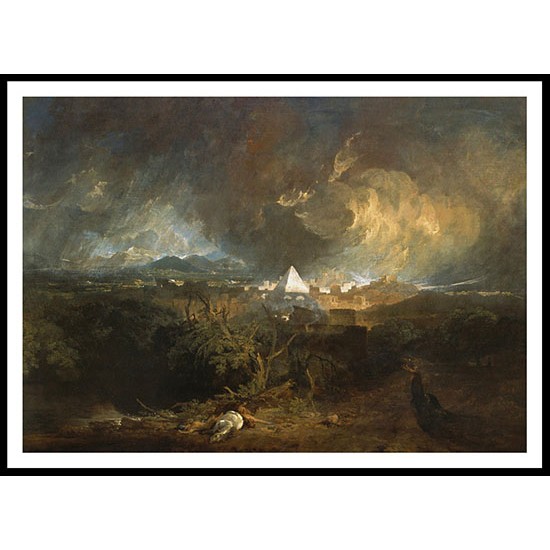 The Fifth Plague of Egypt 1800, A New Print Of a J. M. W Turner Painting