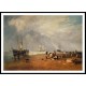 The Fish Market at Hastings Beach 1810, A New Print Of a J. M. W Turner Painting