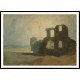 The Gatehouse of Denbigh Castle 1799 1800, A New Print Of a J. M. W Turner Painting