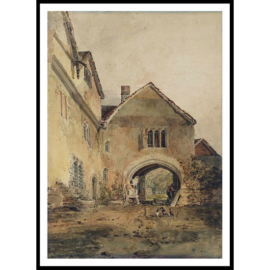 The Gateway of Allington Castle Kent with Chickens 1798 99, A New Print Of a J. M. W Turner Painting