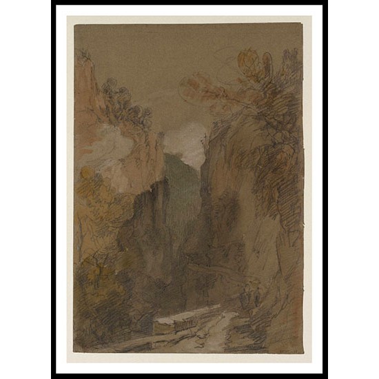 The Gorges du Guiers Mort Grande Chartreuse Possibly the Port de l'Enclos 1802, A New Print Of a J. M. W Turner Painting