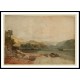 The Head of Derwentwater with Borrowdale Beyond 1797 1801, A New Print Of a J. M. W Turner Painting