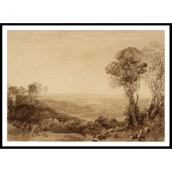 The Junction of the Severn and the Wye 1806, A New Print Of a J. M. W Turner Painting