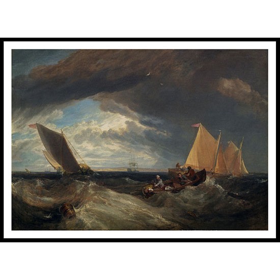 The Junction of the Thames and the Medway 1807, A New Print Of a J. M. W Turner Painting