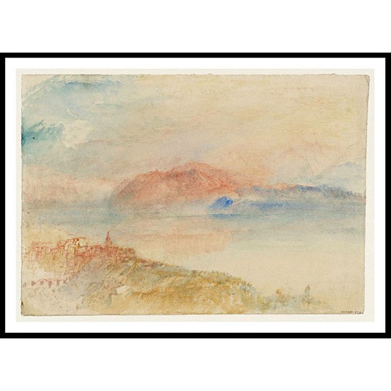 The Lake of Geneva with the Dent d'Oche from above Lausanne 1841, A New Print Of a J. M. W Turner Painting