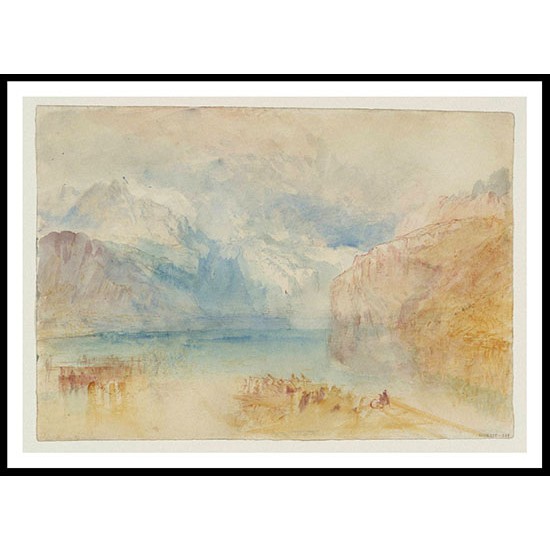 The Lake of Lucerne from Fluelen 1843 45, A New Print Of a J. M. W Turner Painting