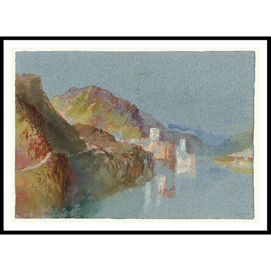 The Leyen Burg at Gondorf 1839, A New Print Of a J. M. W Turner Painting