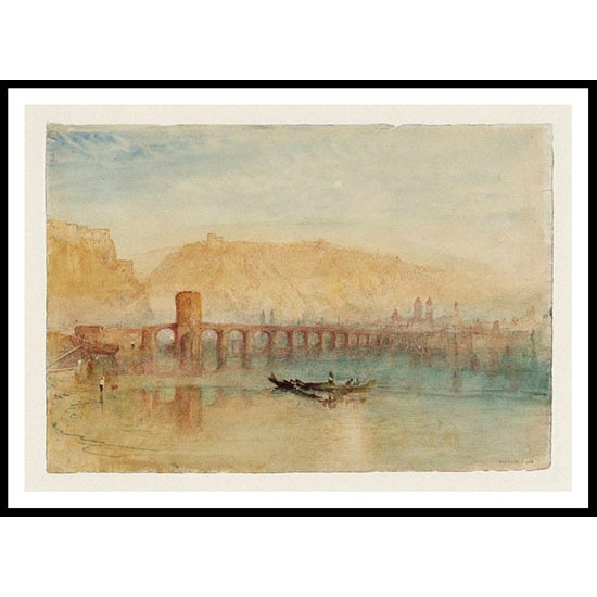 The Mosel Bridge Coblenz 1841 42, A New Print Of a J. M. W Turner Painting