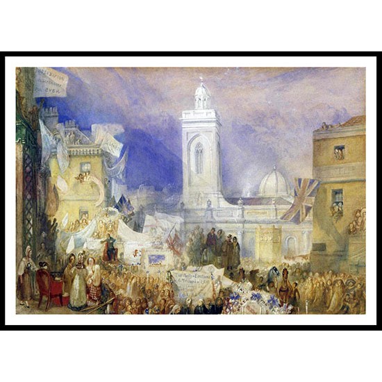 The Northampton Election 6 December 1830 1831, A New Print Of a J. M. W Turner Painting