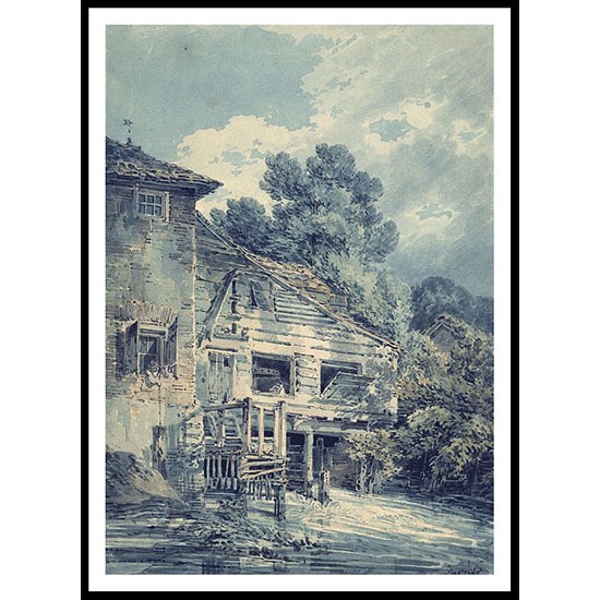 The Old Water Mill 1794, A New Print Of a J. M. W Turner Painting