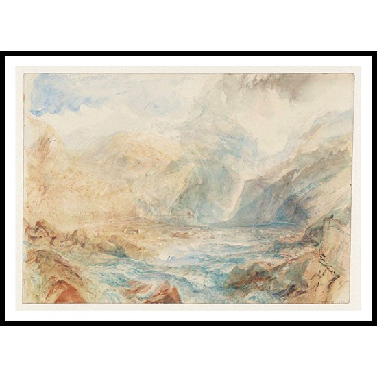 The Pass of St Gotthard near Faido 1842 43, A New Print Of a J. M. W Turner Painting