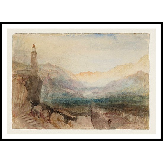 The Pass of the Splugen 1841 42, A New Print Of a J. M. W Turner Painting