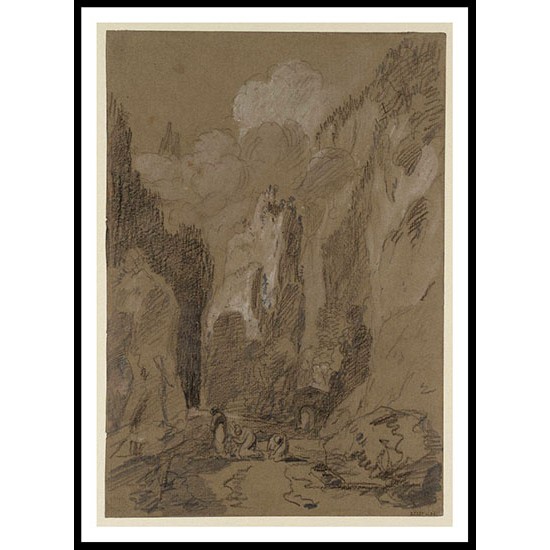 The Pic de l'Oeillette Gorges du Guiers Mort Grande Chartreuse 1802, A New Print Of a J. M. W Turner Painting