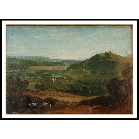 The Plym Estuary from Boringdon Park 1813, A New Print Of a J. M. W Turner Painting