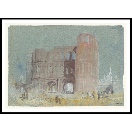 The Porta Nigra Trier 1839, A New Print Of a J. M. W Turner Painting