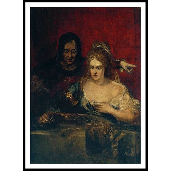 The Procuress Judith with the Head of Holofernes 1828, A New Print Of a J. M. W Turner Painting