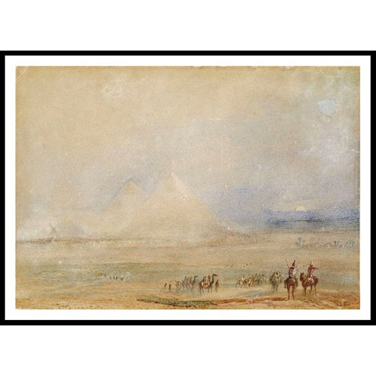 The Pyramids at Gizeh 1832, A New Print Of a J. M. W Turner Painting