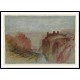 The Rham Plateau Luxembourg from the Alzette Valley 1839, A New Print Of a J. M. W Turner Painting