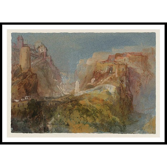 The Rham and the Bock Luxembourg 1839, A New Print Of a J. M. W Turner Painting