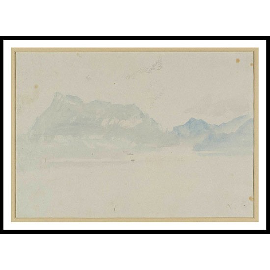 The Rigi Grey and Blue 1844, A New Print Of a J. M. W Turner Painting