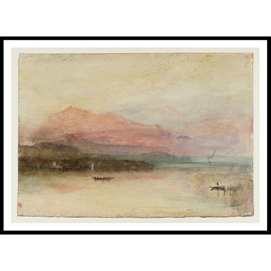 The Rigi Last Rays 1841 42, A New Print Of a J. M. W Turner Painting