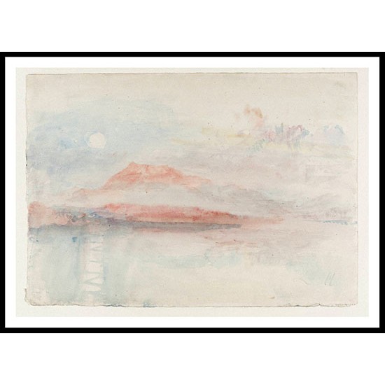 The Rigi with the Rising Moon 1841 44, A New Print Of a J. M. W Turner Painting