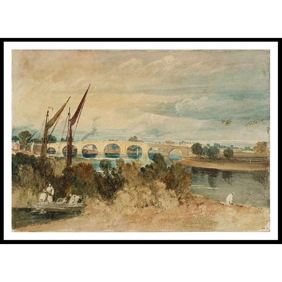 The River Thames and Kew Bridge 1805, A New Print Of a J. M. W Turner Painting