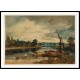 The River Thames near Isleworth Punt and Barges in the Foreground 1805, A New Print Of a J. M. W Turner Painting