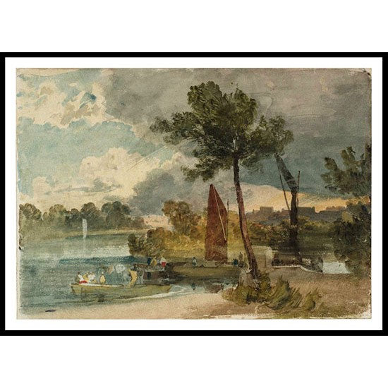 The River Thames with Isleworth Ferry 1805, A New Print Of a J. M. W Turner Painting