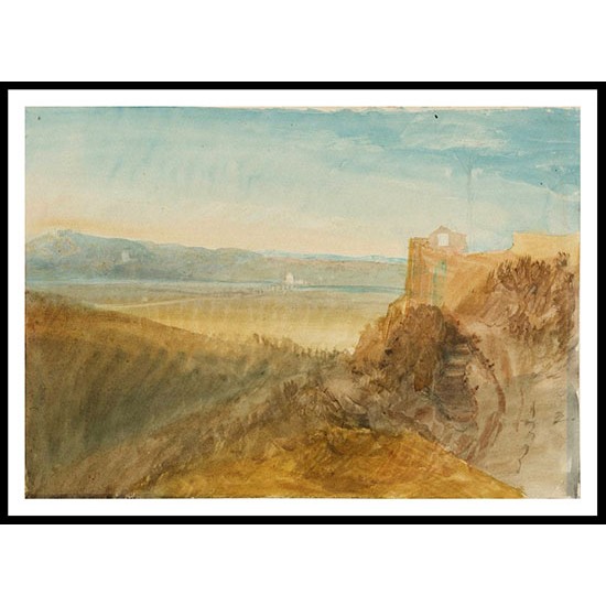 The Roman Campagna with Ponte Molle in the Distance 1819, A New Print Of a J. M. W Turner Painting