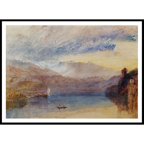 The Sarner See Evening 1842, A New Print Of a J. M. W Turner Painting