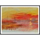 The Scarlet Sunset 1830 40, A New Print Of a J. M. W Turner Painting