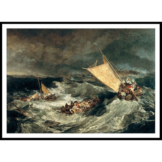 The Shipwreck 1805, A New Print Of a J. M. W Turner Painting