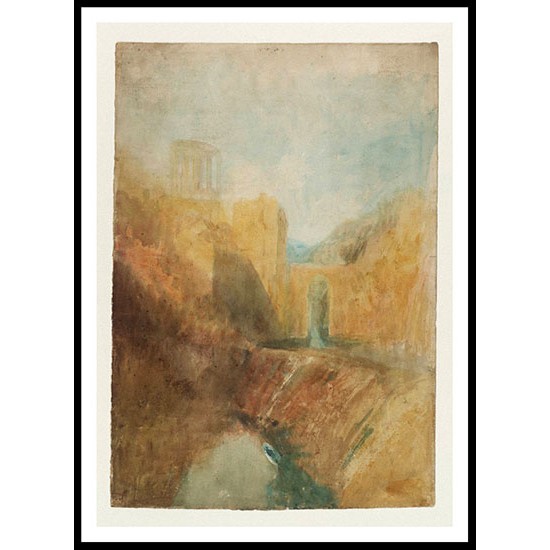 The Sibyl's Temple Tivoli 1820, A New Print Of a J. M. W Turner Painting