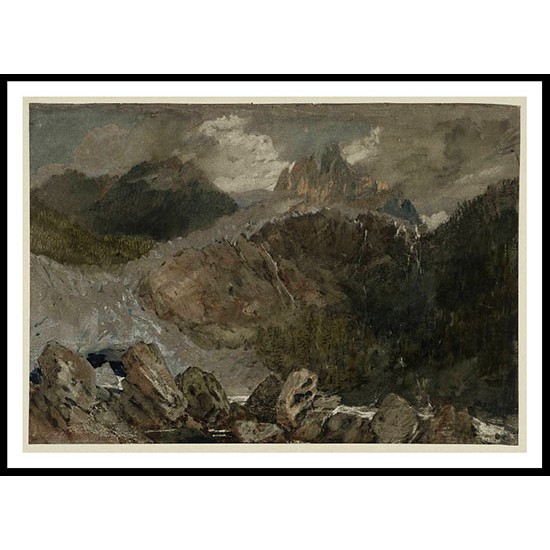 The Source of the Arveron 1802, A New Print Of a J. M. W Turner Painting