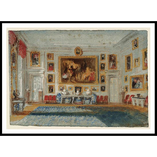 The South Wall of the Square Dining Room 1827, A New Print Of a J. M. W Turner Painting