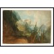 The St Gotthard Road between Amsteg and Wassen looking up the Reuss Valley 1803 15, A New Print Of a J. M. W Turner Painting