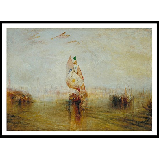 The Sun of Venice Going to Sea 1843, A New Print Of a J. M. W Turner Painting