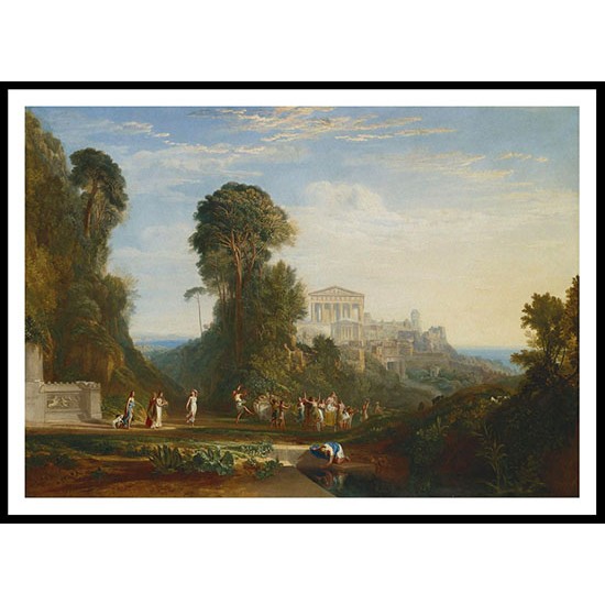 The Temple of Jupiter Panellenius Restored, A New Print Of a J. M. W Turner Painting