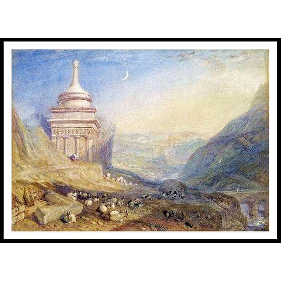 The Valley of the Brook of Kidron Absolom's Tomb, A New Print Of a J. M. W Turner Painting