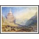 The Valley of the Brook of Kidron Absolom's Tomb, A New Print Of a J. M. W Turner Painting