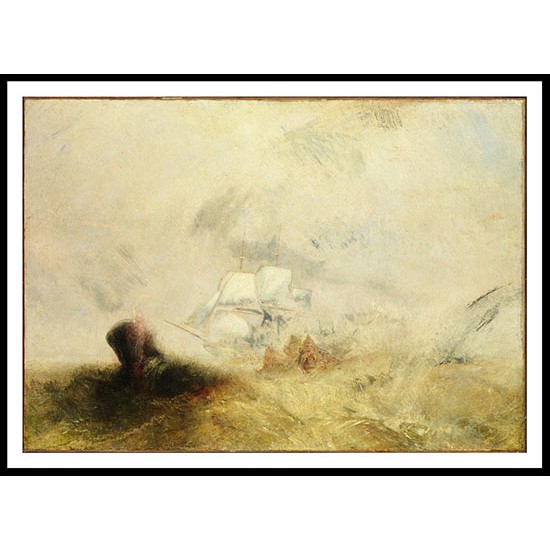 The Whale Ship 1845, A New Print Of a J. M. W Turner Painting