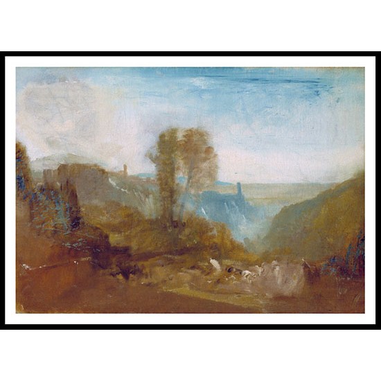 Tivoli the Cascatelle 1827, A New Print Of a J. M. W Turner Painting