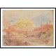 Town and Castle of Bellinzona 1841, A New Print Of a J. M. W Turner Painting