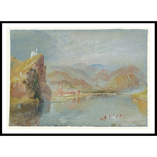 Treis from the North 1839, A New Print Of a J. M. W Turner Painting