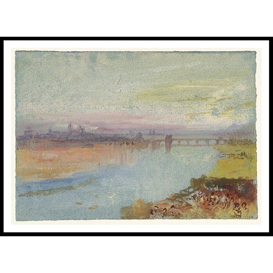 Trier from the West 1839, A New Print Of a J. M. W Turner Painting