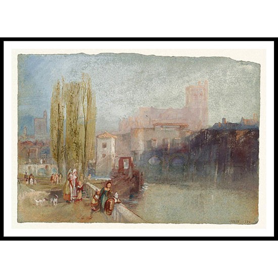 Troyes 1833, A New Print Of a J. M. W Turner Painting