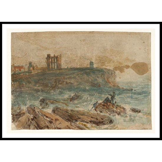 Tynemouth Priory Seen from the South across Prior's Haven 1797, A New Print Of a J. M. W Turner Painting