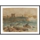 Tynemouth Priory Seen from the South across Prior's Haven 1797, A New Print Of a J. M. W Turner Painting