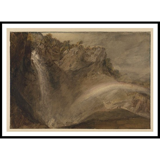 Upper Falls of the Reichenbach 1802, A New Print Of a J. M. W Turner Painting